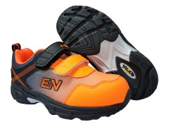 EN5204  雙色運動鞋-桔/黑(23-32) [第二代配色]